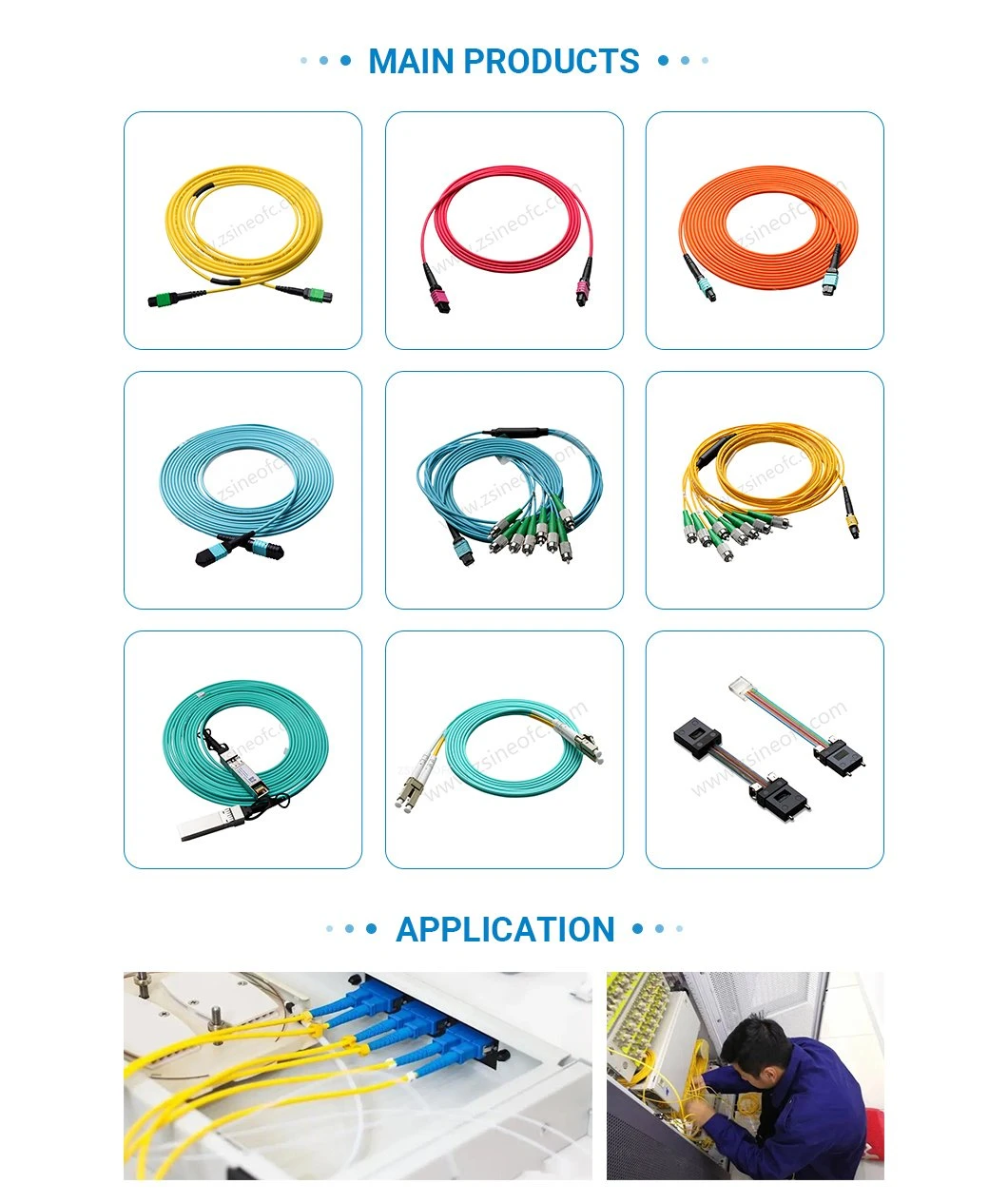 APC Fiber Optic Pigtails Coated PC Sc Multimode Pigtails Sc 50/125 62.5/125 Sm Fiber Optic 12 Cores Pigtail