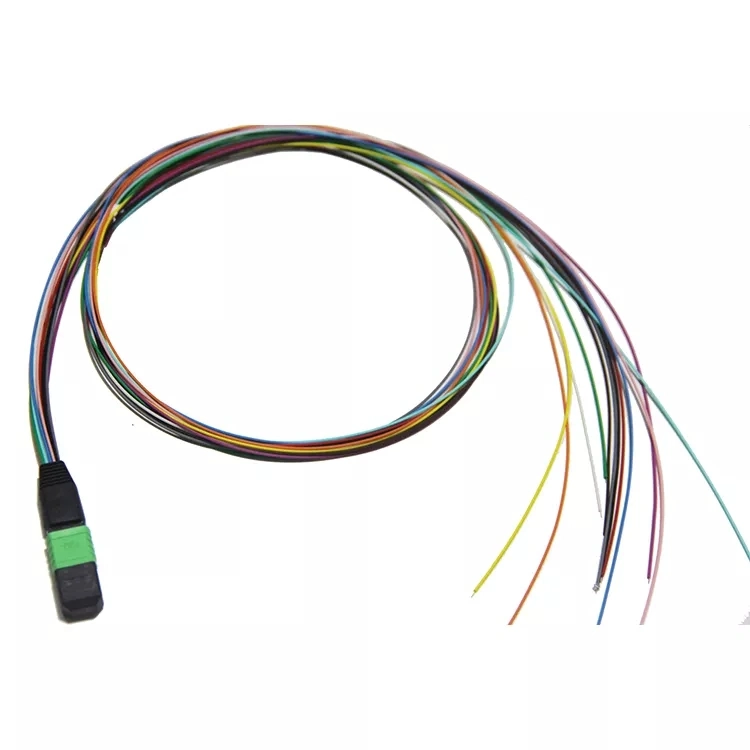 APC Fiber Optic Pigtails Coated PC Sc Multimode Pigtails Sc 50/125 62.5/125 Sm Fiber Optic 12 Cores Pigtail