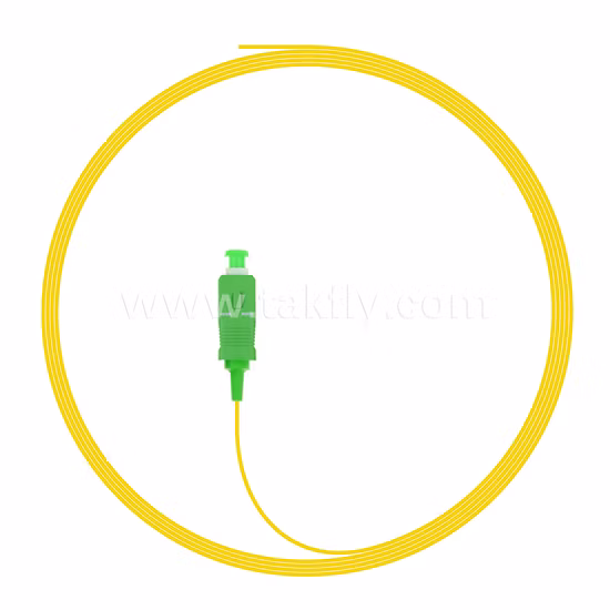 Sc OS2 9/125μ M 900μ M ガーベス PVC 1 m グラスフェイザーピグテール